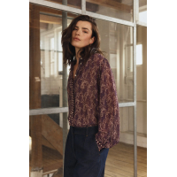 Expresso Blouse Paisley Fudge Dark Red